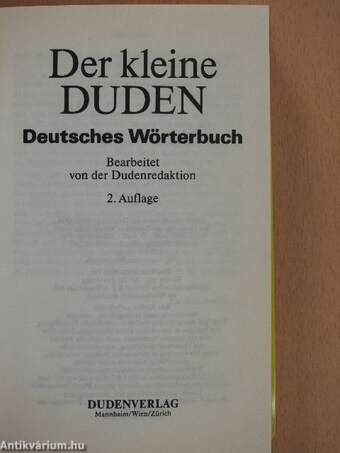 Der kleine Duden - Deutsches Wörterbuch