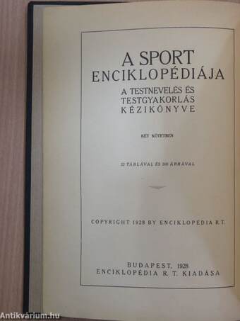 A sport enciklopédiája I-II.