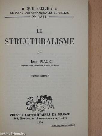 Le structuralisme