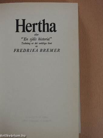 Hertha eller "En själs historia"