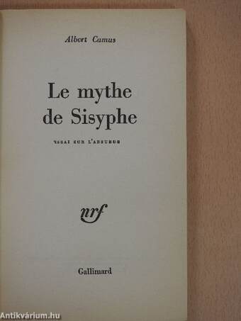 Le mythe de Sisyphe