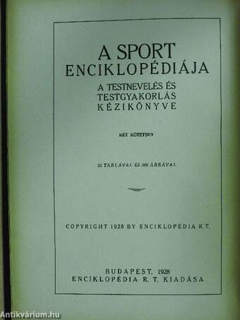 A sport enciklopédiája I-II.