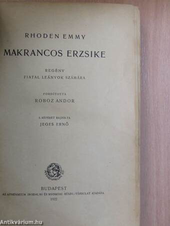 Makrancos Erzsike