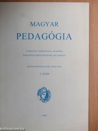 Magyar Pedagógia 1998/3.