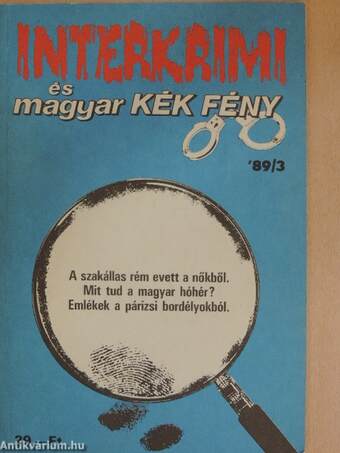 Interkrimi és magyar Kék Fény '89/3