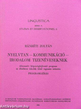 Nyelvtan-kommunikáció-irodalom tizenéveseknek