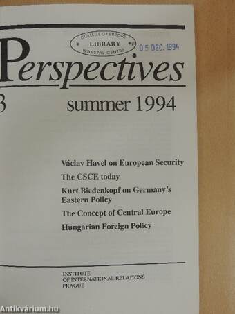 Perspectives summer 1994