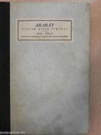 Ararát - Magyar zsidó évkönyv az 1942. évre