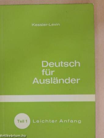 Deutsch für Ausländer 1.