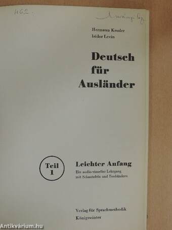 Deutsch für Ausländer 1.