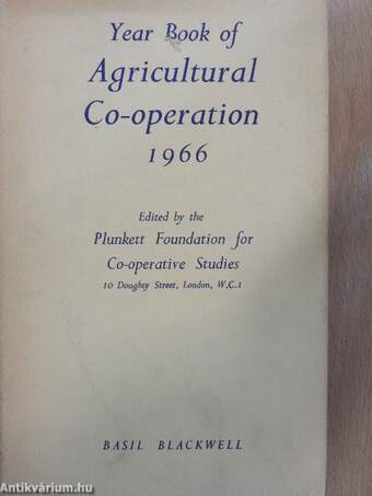 Year Book of Agricultural Co-operation 1966