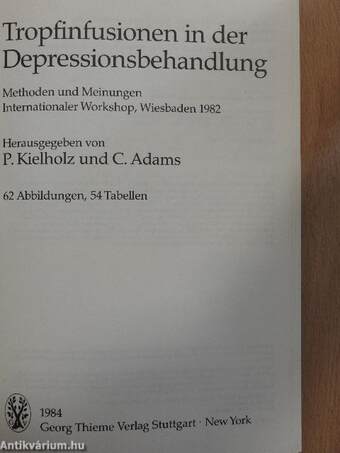 Tropfinfusionen in der Depressionsbehandlung