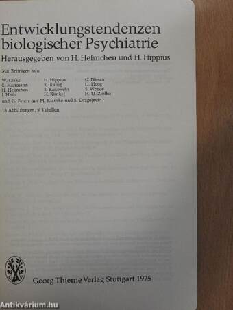 Entwicklungstendenzen biologischer Psychiatrie