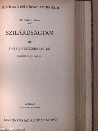 Szilárdságtan I-III.