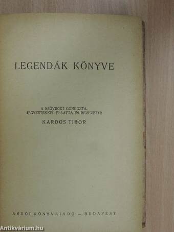 Legendák könyve