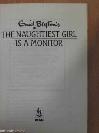 The Naughtiest Girl is a Monitor