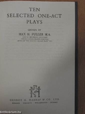 Ten Selected One-Act Plays