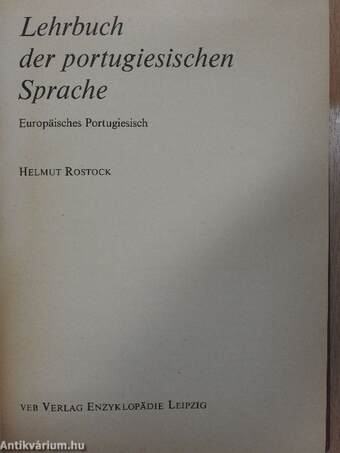 Lehrbuch der portugiesischen Sprache