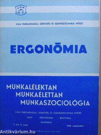 Ergonómia 1968. szeptember