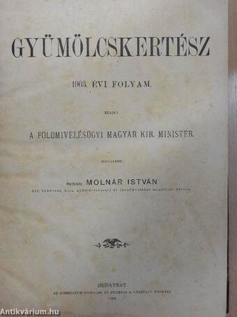 Gyümölcskertész 1903. január-december/1904. január-december