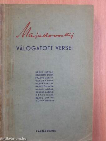 Majakovszkij válogatott versei