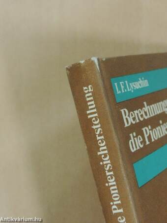 Berechnungsgrundlagen für die Pioniersicherstellung