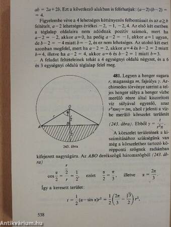 Válogatott egyetemi felvételi feladatok matematikából