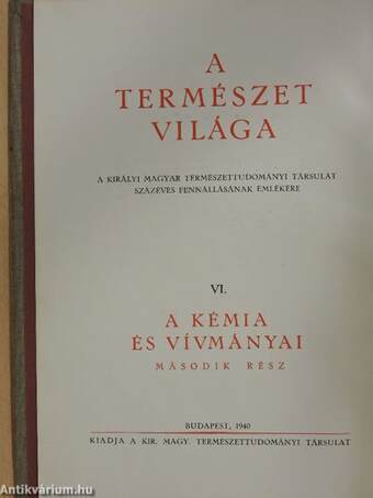 A kémia és vívmányai II. (töredék)