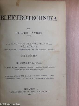 Elektrotechnika II/3.