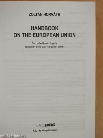 Handbook on the European Union 