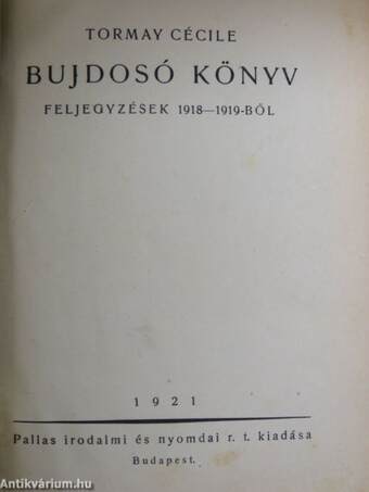 Bujdosó könyv I-II.