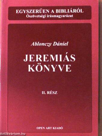 Jeremiás könyve II.