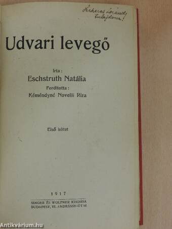 Udvari levegő I-III.