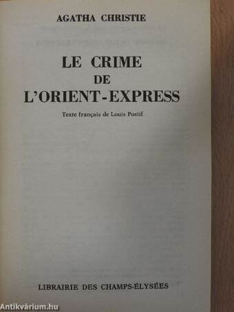 Le crime de l'Orient-Express