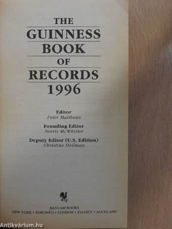 The Guinness Book of Records 1996