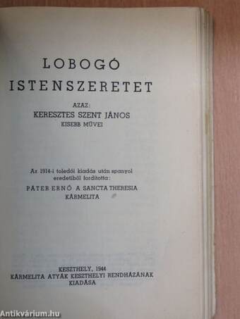 Lobogó istenszeretet