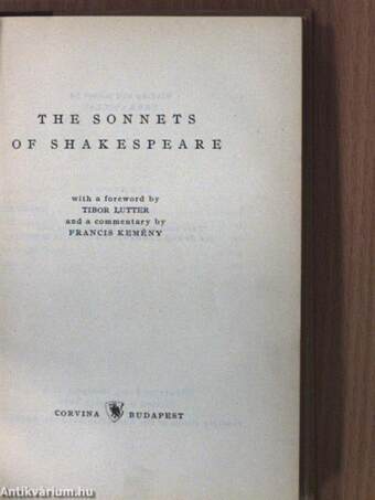 The Sonnets of Shakespeare