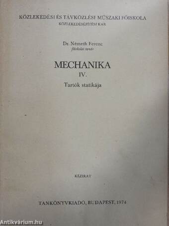 Mechanika IV.