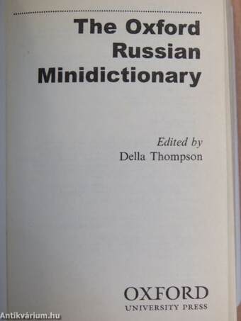 The Oxford Russian Minidictionary