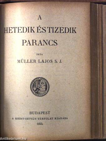 Az első parancs/A második parancs/A harmadik parancs/A negyedik parancs/Az ötödik parancs/A hatodik és kilencedik parancs/A nyolcadik parancs/A hetedik és tizedik parancs