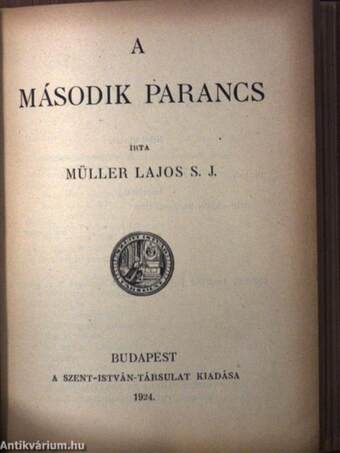 Az első parancs/A második parancs/A harmadik parancs/A negyedik parancs/Az ötödik parancs/A hatodik és kilencedik parancs/A nyolcadik parancs/A hetedik és tizedik parancs