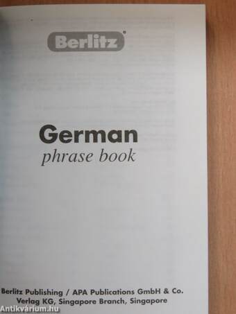 German phrase book