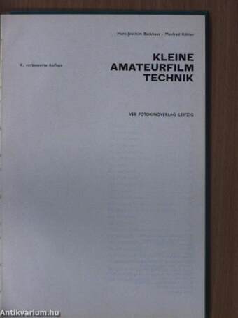 Kleine Amateurfilmtechnik