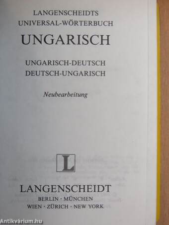 Langenscheidts Universal-Wörterbuch Ungarisch