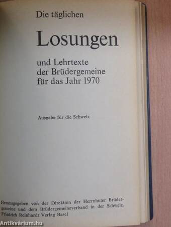 Losungen 1970 