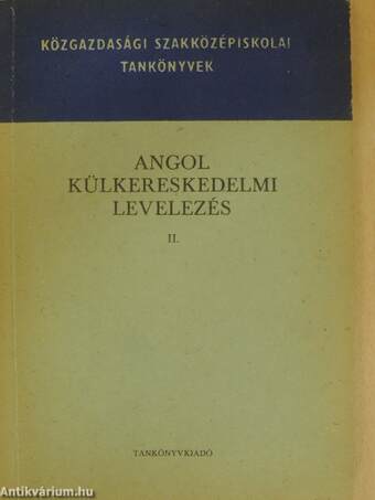 Angol külkereskedelmi levelezés II.