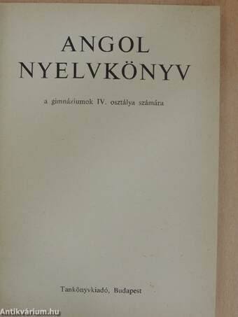 Angol nyelvkönyv IV.