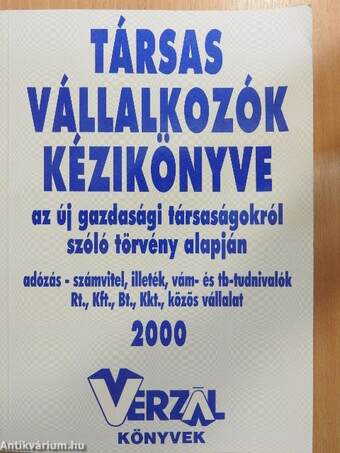 Társas vállalkozók kézikönyve 2000