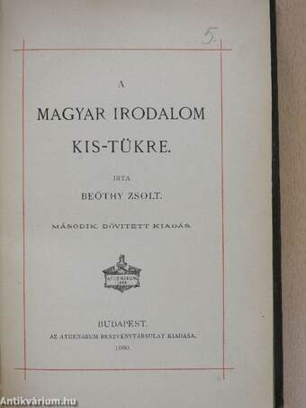 A magyar irodalom kis-tükre