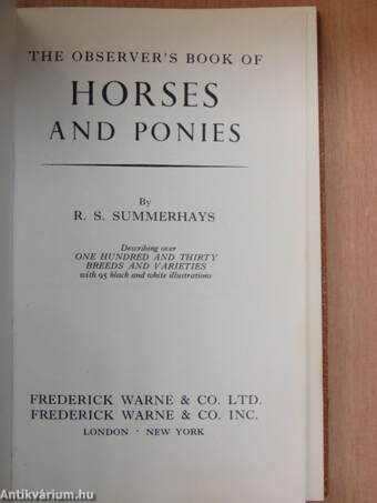 The Observer's Book of Horses and Ponies